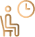 Reception and waiting area icon